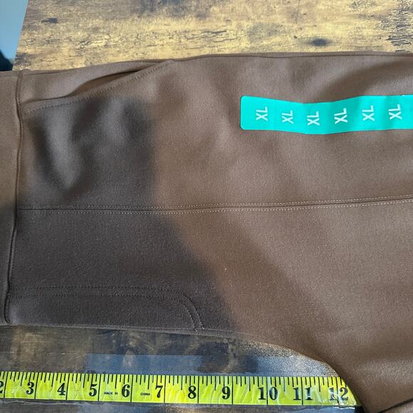 NEW Matty M Womens Pull On Straight Leg Office Pants XL Tobacco Brown Academia - Picture 4 of 8